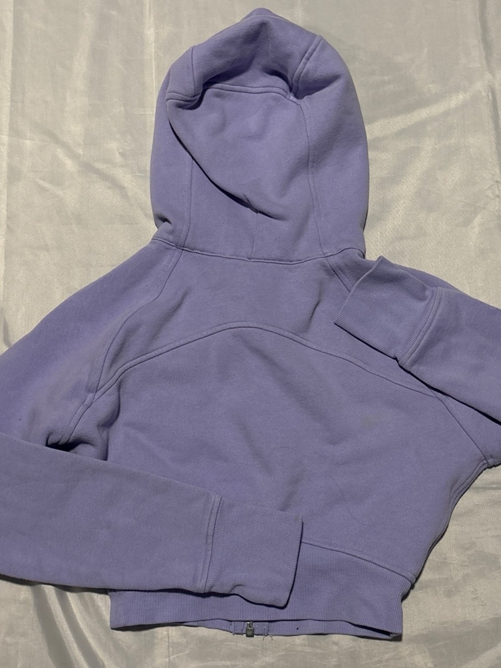 LILAC PURPLE LULULEMON ZIP UP CROP SCUBA JACKET - Picture 5 of 5